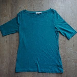 Half Sleeve Blue Tops